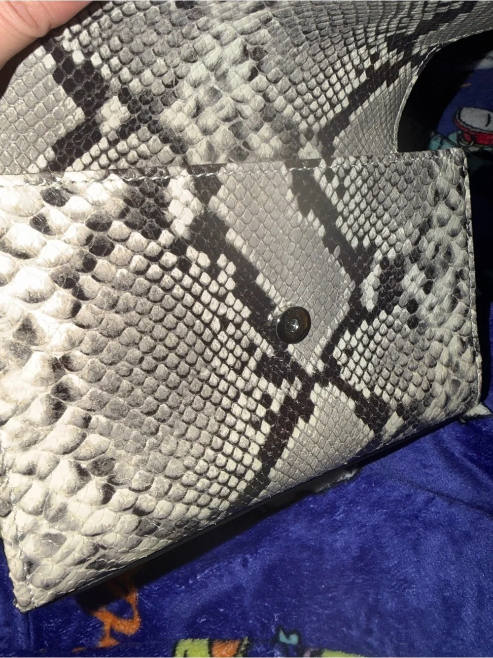 Euc tory burch snakeskin small fleming shoulder bag